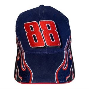 Navy w Red Flames Dale Earnhardt Jr. Nascar Hat